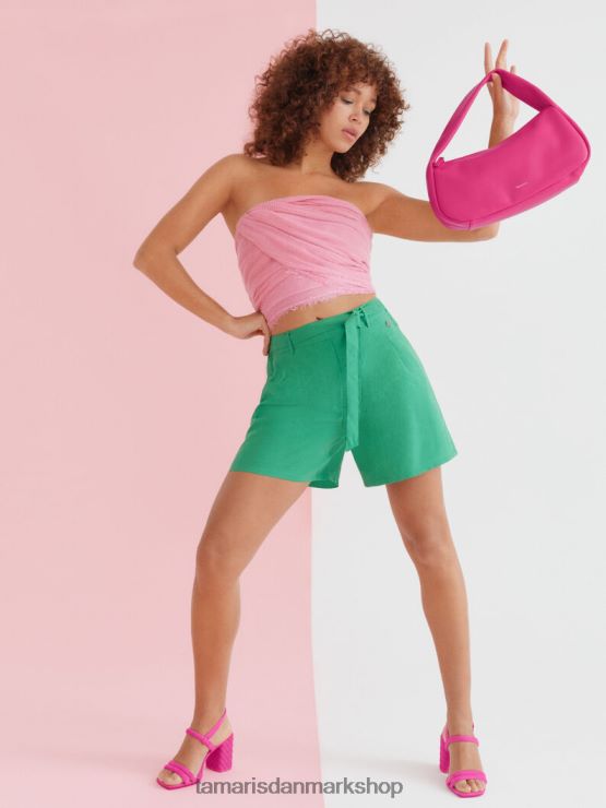 Tamaris Kvinder shorts - grøn/jelly bean XVXV8T2396 tøj