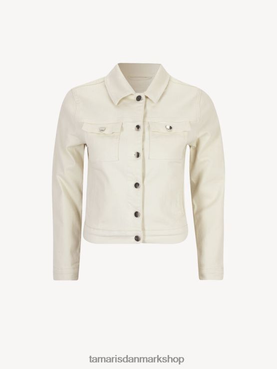 Tamaris Kvinder denimjakke - beige/papyrus XVXV8T2558 tøj