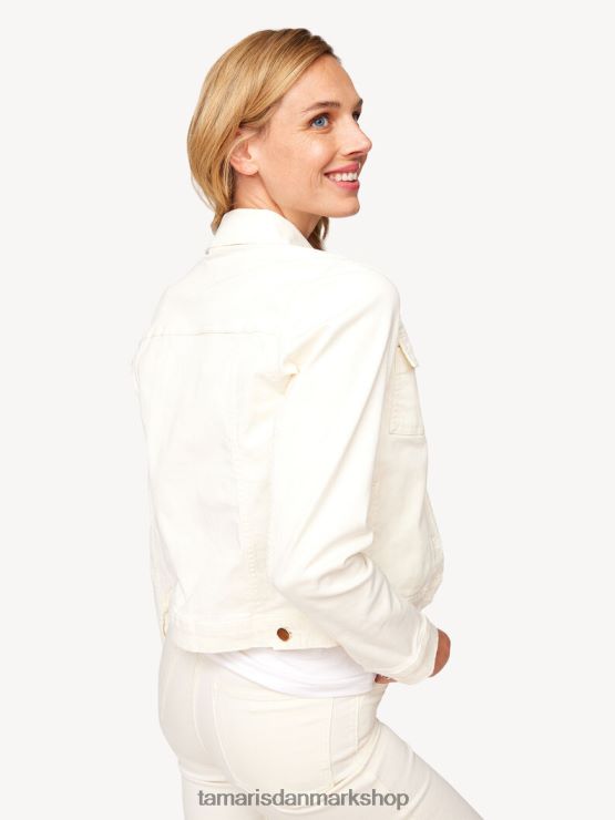 Tamaris Kvinder denimjakke - beige/papyrus XVXV8T2558 tøj