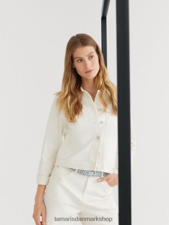 Tamaris Kvinder denimjakke - beige/papyrus XVXV8T2558 tøj
