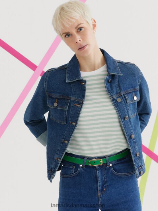 Tamaris Kvinder jakke - blå/mellemblå denim XVXV8T2496 tøj