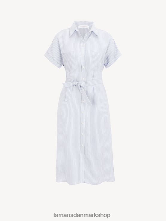 Tamaris Kvinder kjole - blå/arktisk is XVXV8T2406 tøj