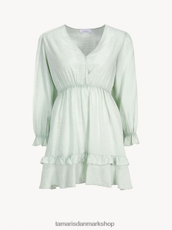 Tamaris Kvinder kjole - grøn/gossamer grøn XVXV8T2449 tøj