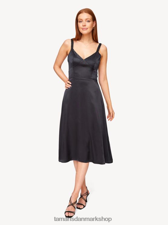 Tamaris Kvinder kjole - sort/sort skønhed XVXV8T2381 tøj