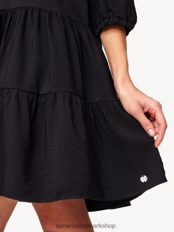 Tamaris Kvinder kjole - sort/sort skønhed XVXV8T2462 tøj