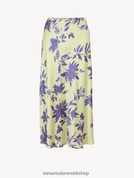 Tamaris Kvinder nederdel - gul/limelight blomst aop XVXV8T2522 tøj