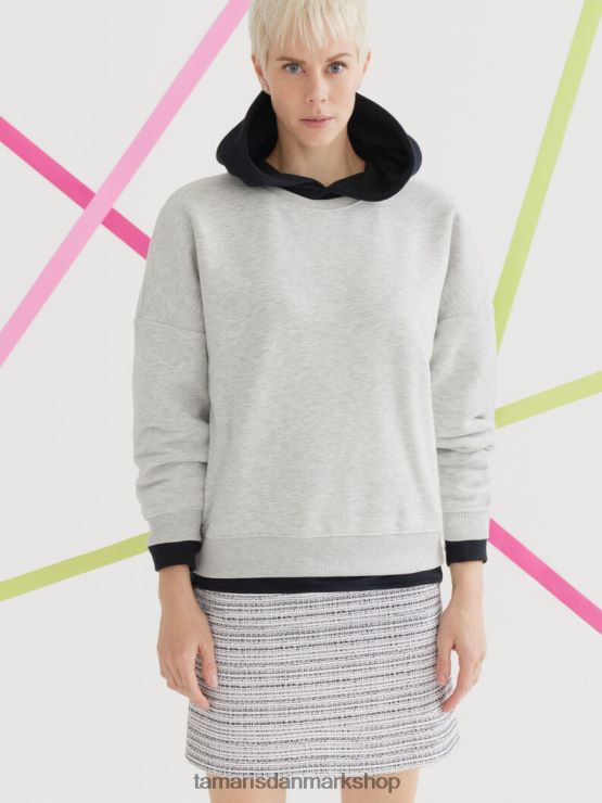 Tamaris Kvinder nederdel - hvid/off white&sort XVXV8T2455 tøj