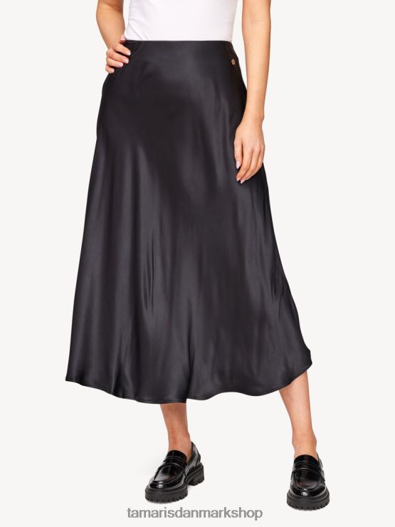 Tamaris Kvinder nederdel - sort/sort skønhed XVXV8T2504 tøj