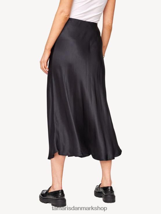 Tamaris Kvinder nederdel - sort/sort skønhed XVXV8T2504 tøj