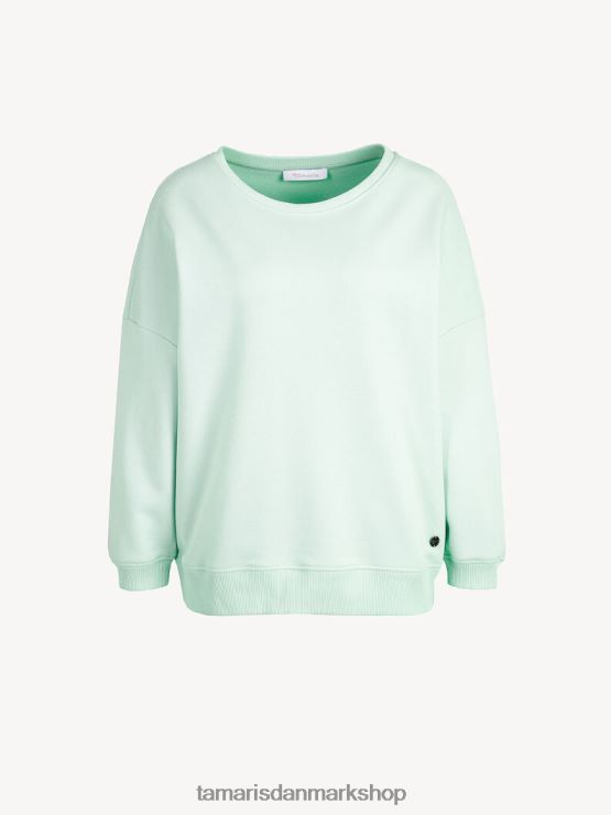 Tamaris Kvinder sweatshirt - grøn/gossamer grøn XVXV8T2486 tøj