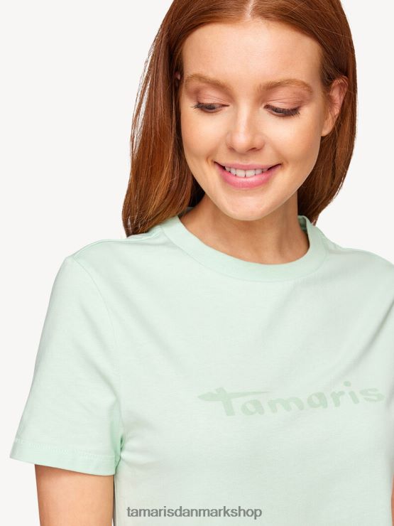 Tamaris Kvinder t-shirt - grøn/gossamer grøn XVXV8T2457 tøj