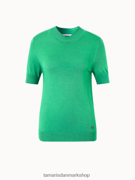 Tamaris Kvinder t-shirt - grøn/jelly bean XVXV8T2506 tøj