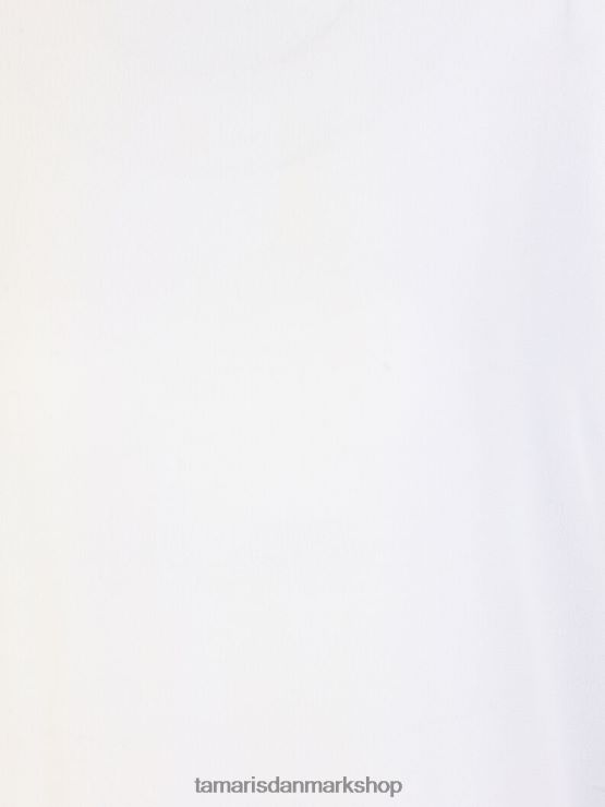 Tamaris Kvinder t-shirt - hvid/lyse hvid XVXV8T2443 tøj