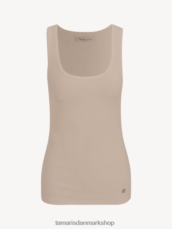 Tamaris Kvinder top - beige/måneskin XVXV8T2498 tøj