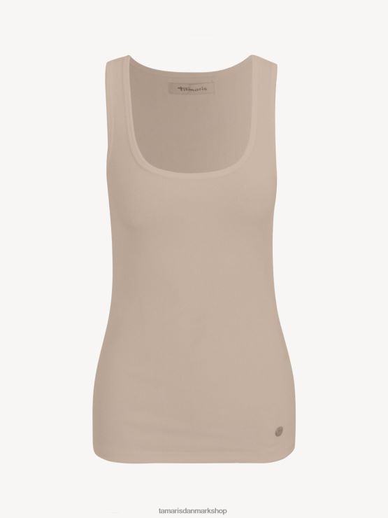 Tamaris Kvinder top - beige/måneskin XVXV8T2498 tøj