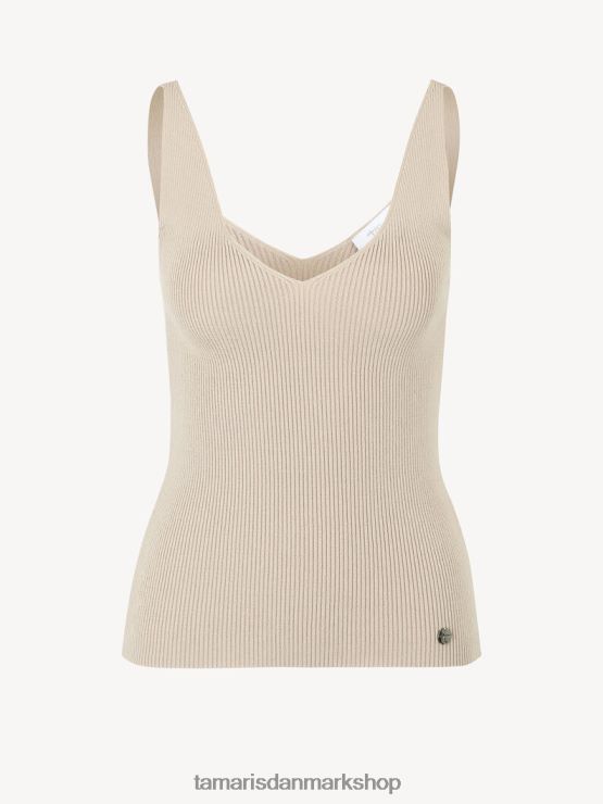 Tamaris Kvinder top - beige/måneskin XVXV8T2513 tøj