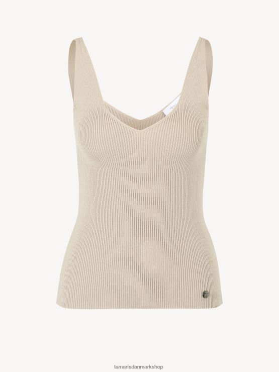 Tamaris Kvinder top - beige/måneskin XVXV8T2513 tøj