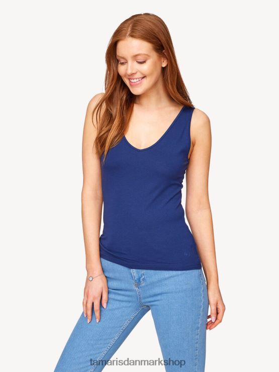 Tamaris Kvinder top - blå/middelalderblå XVXV8T2472 tøj