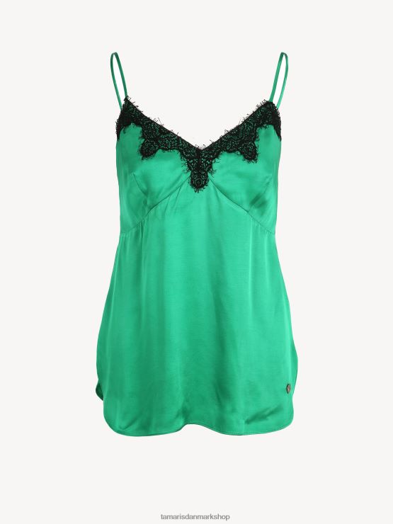 Tamaris Kvinder top - grøn/gelébønne XVXV8T2427 tøj