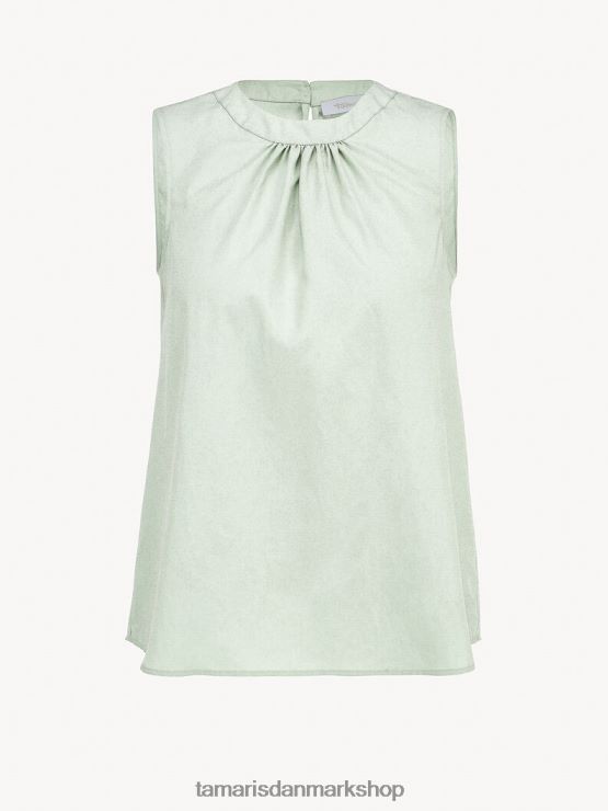 Tamaris Kvinder top - grøn/gossamer grøn XVXV8T2494 tøj