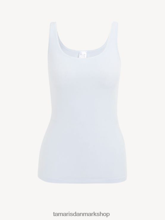 Tamaris Kvinder top - hvid/arktisk is XVXV8T2374 tøj