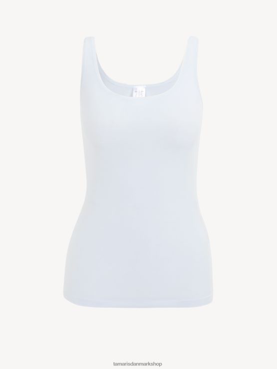 Tamaris Kvinder top - hvid/arktisk is XVXV8T2374 tøj