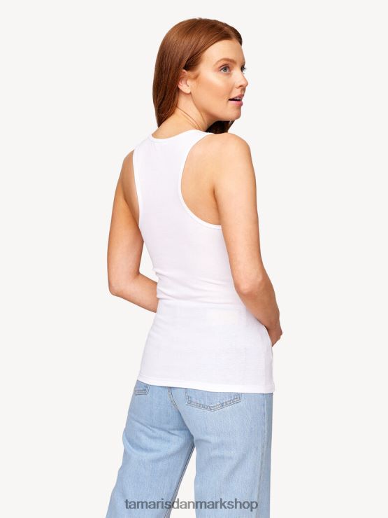 Tamaris Kvinder top - hvid/lyse hvid XVXV8T2448 tøj