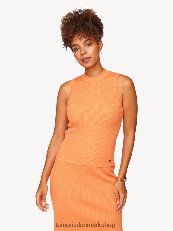 Tamaris Kvinder top - orange/støvet orange XVXV8T2434 tøj